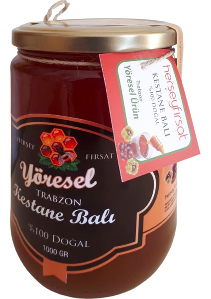 Yöresel Trabzon Kestane Balı %100 Doğal -1 kg