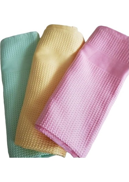 Ilbay's Muadili Bezler Mikrofiber Temizlik Bezi 3'lü Çok Renkli 40 x 60 cm