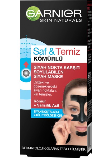 Kömürlü Siyah Nokta Karşıtı Soyulabilen Maske 50Ml