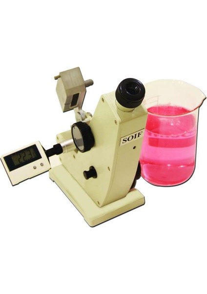 2 Waj Analog Masaüstü Abbe Refraktometre -Nd: 1.300-1.700/0-95% Brix