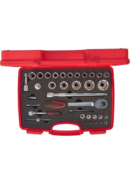 Izeltaş 1/4” - 1/2” Altı Köşe Lokma Anahtar Takımı 35 Parça 1113 00 1038 modelleri