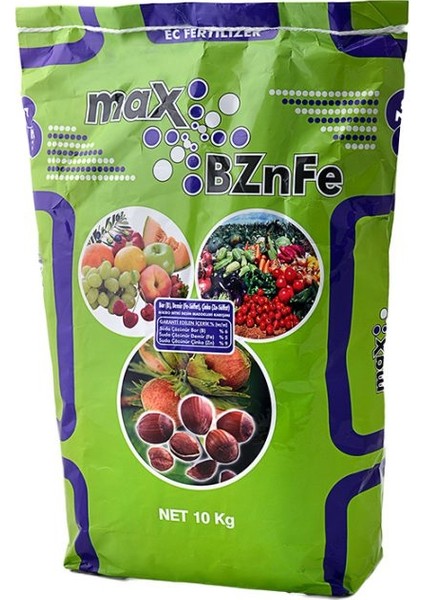 Max Bznfe 10KG Bor Demir Çinko Içeren Gübre