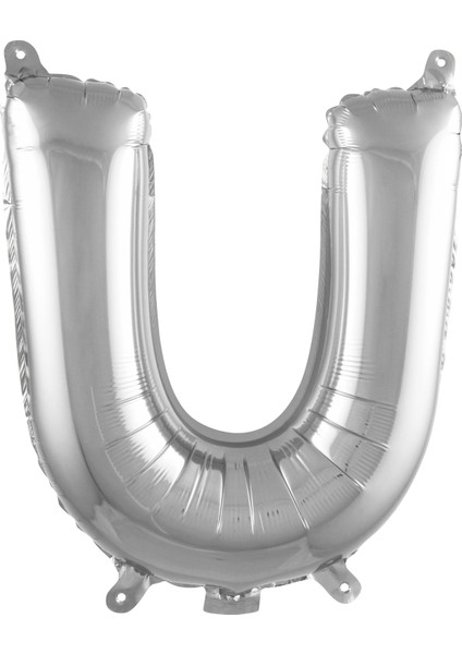 Gümüş Folyo Balon Harf U 16"