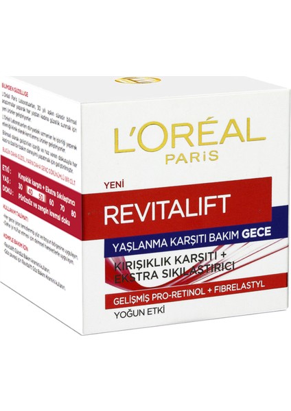 L'Oréal Paris Revitalift  Gece Bakım Kremi