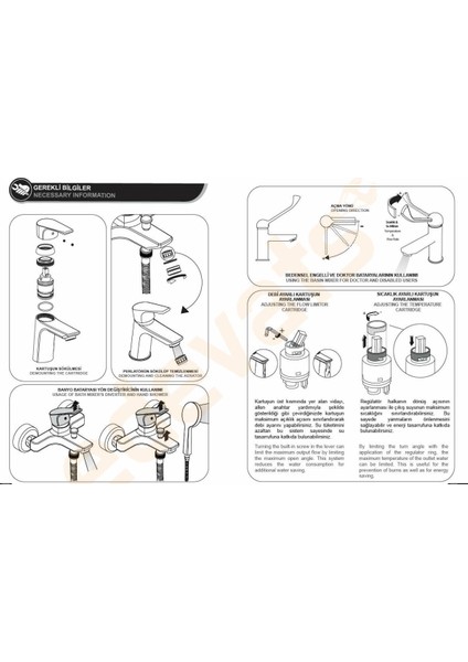 Eca Niobe Banyo Bataryası + Tema Rain Bianco Tepe Duş Seti