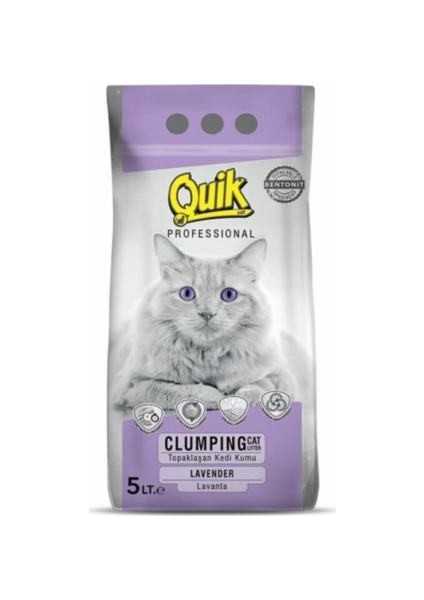 Lavantalı İnce Topaklaşan Kedi Kumu 5 lt