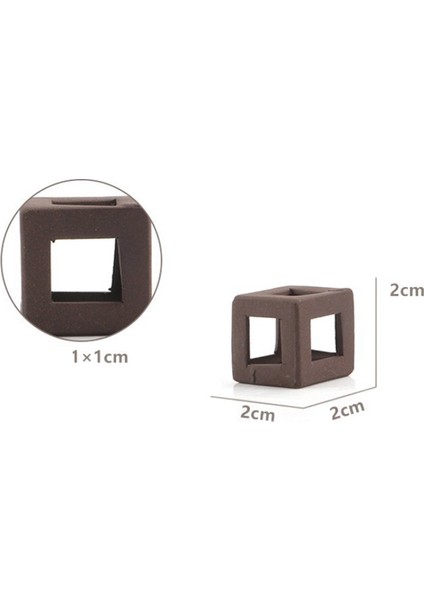 Karides Seramik Küp Kalın 2x2 cm