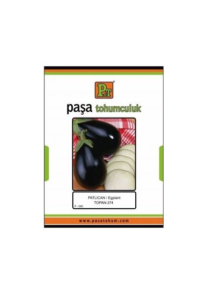 Paşa Tohumculuk Patlıcan Tohumu 10 gr TOPAN-341 Top Patlıcan