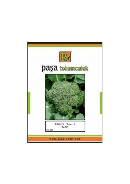 Brokoli Tohumu 1 Paket (200 Adet Tohum) Tohum Sebze Tohumu Brokoli Tohumu Paşa Tohum 5gr