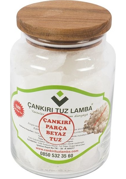 Parça Çankırı Kaya Tuzu Net 1000 gr Büyük Boy