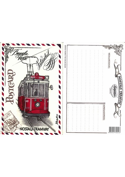 - Nostalji Tramvay Kartpostal