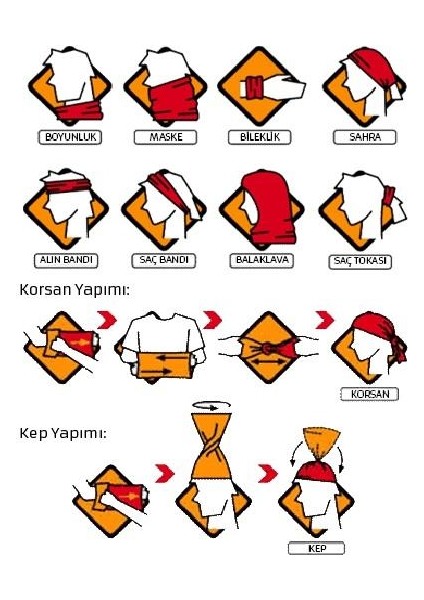 Çok Amaçlı Baf Bandana Boyunluk Kuru Kafa Temalı