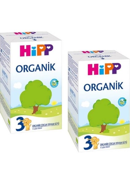 3 Organik Devam Sütü 600 gr 2'li