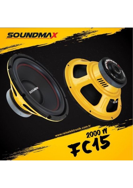 SX-FC15 2000WATT 600RMS 38CM Subwoofer