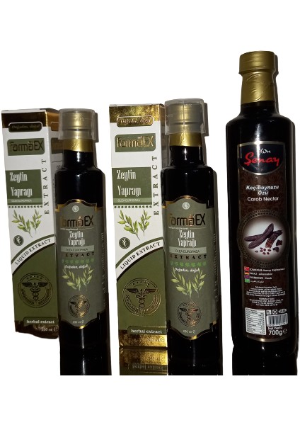 2'li Zeytin Yaprağı Ekstratı 250 ml + (Şenay Keçiboynuzu Özü 700 gr )