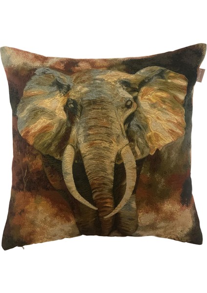 Belıeve Safari Fil Goblen Kırlent 45 x 45 cm