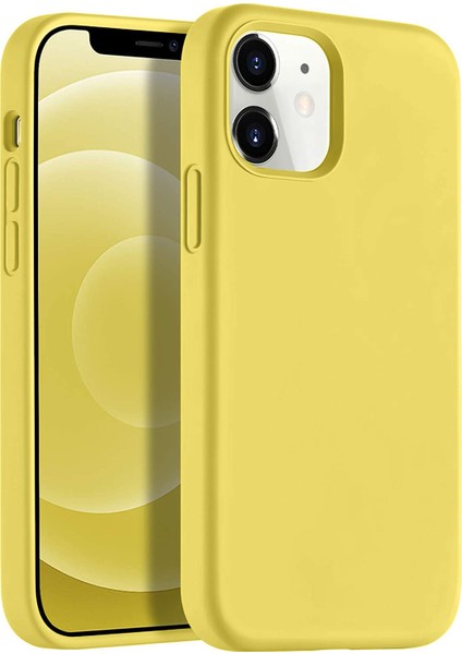Apple iPhone 12 6.1" Soft Touch Altı Kapalı Liquid Silikon Lansman Kılıf