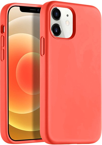Apple iPhone 12 6.1" Soft Touch Altı Kapalı Liquid Silikon Lansman Kılıf