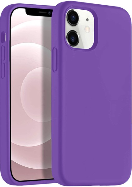 Apple iPhone 12 6.1" Soft Touch Altı Kapalı Liquid Silikon Lansman Kılıf