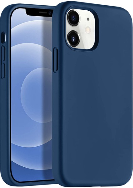 Apple iPhone 12 6.1" Soft Touch Altı Kapalı Liquid Silikon Lansman Kılıf