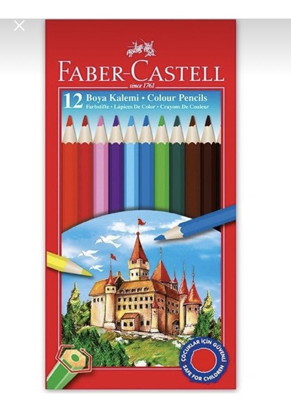 12'li Kuru Boya Kalemi Tam Boy