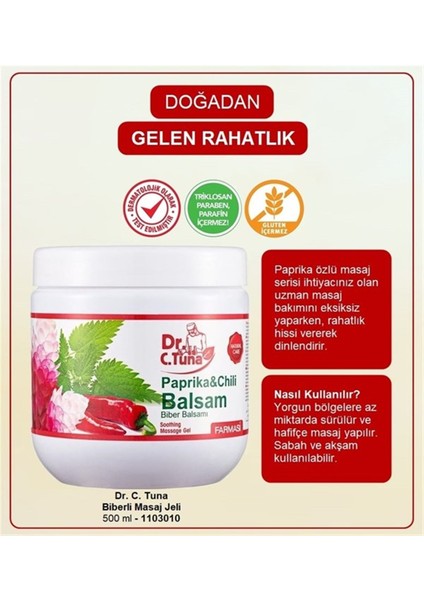 Dr.c.tuna Biberli Masaj Jeli 500 ml modelleri