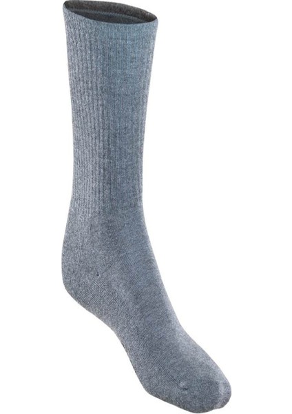 Erkek Termal Uzun Çorap 9274 - Gri Melanj