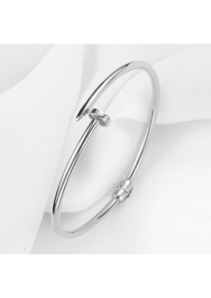 Çivi 14 Ayar Beyaz Altın Bilezik indirimleri