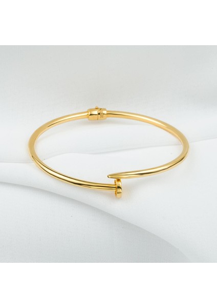 Çivi 14 Ayar Taşsız Altın Bilezik modelleri