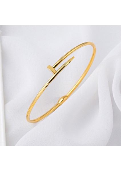 Taşsız 14 Ayar Çivi Altın Bilezik modelleri