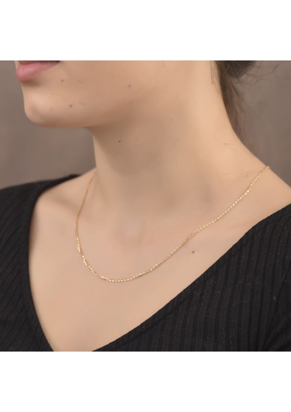 Ayyıldız Kuyumculuk Kadın Traşlı Forse Altın Zincir
