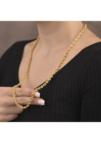 Ayyıldız Kuyumculuk Kadın Büyük Boy Burgu Zincir