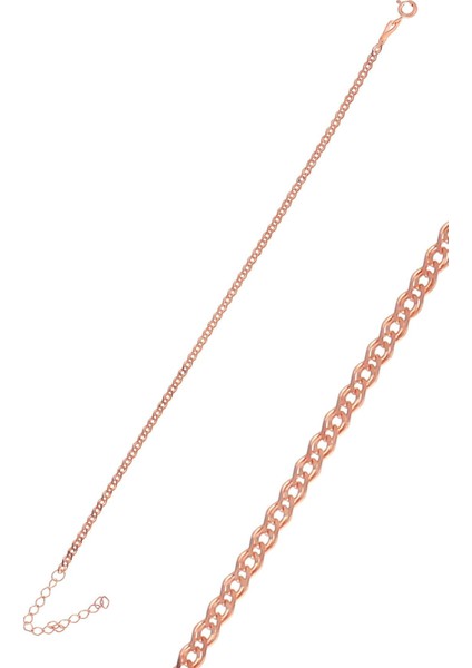 Gümüş Rose Zincir Bileklik