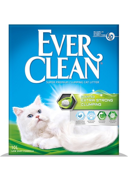 Ever Clean Extra Strength Scented Kokulu Doğal Kedi Kumu 10 Litre x 2