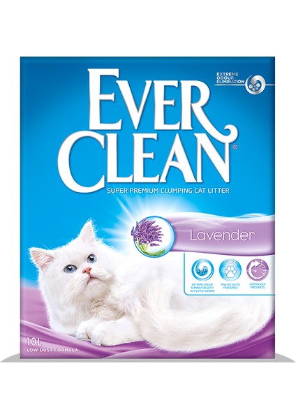 Lavender - Lavanta Parfümlü Kedi Kumu 10 Litre x 2