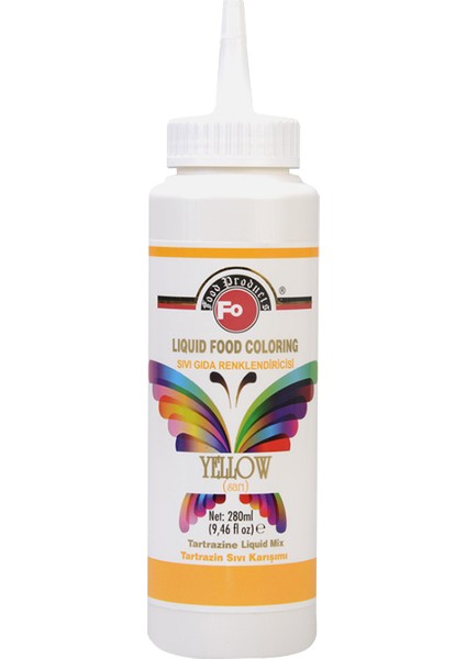 Sarı Sıvı Gıda Boyası 280 ml