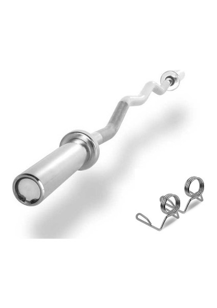 Profesyonel Olimpik Z Bar Krom 28MM Klips Hediyeli