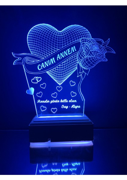Anneler Günü Hediyesi 3D LED Lamba