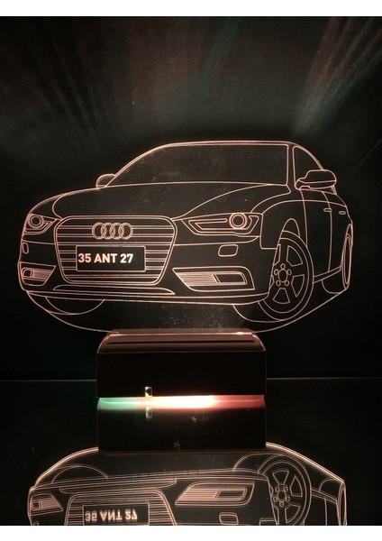 Kişiye Özel Plaklı Araba 16 Renk Gece Lambası fırsatları