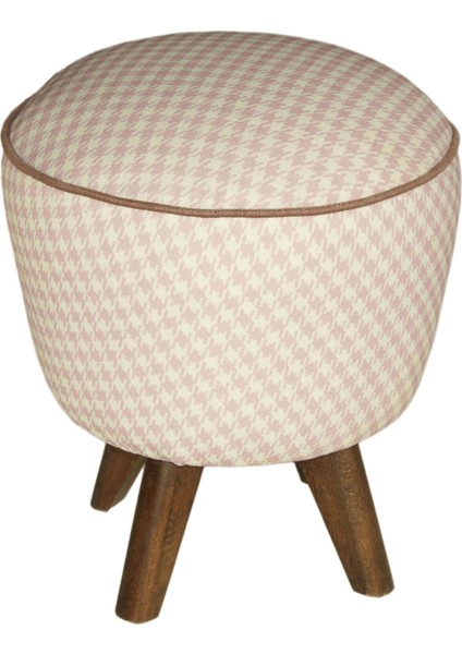 Pembe Retro Puf