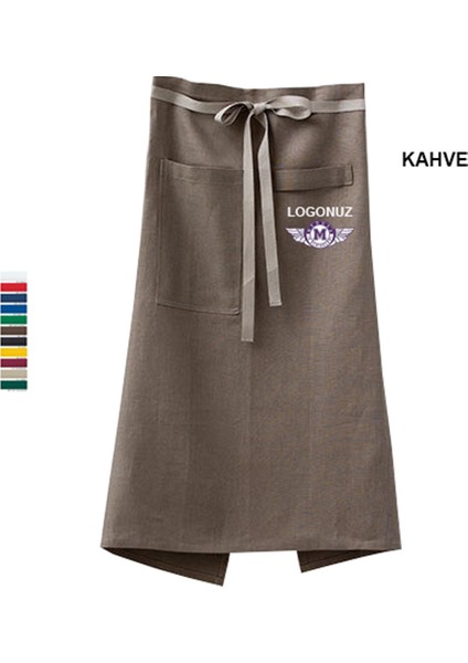 Nakışlı Belden Mutfak Iş Önlüğü - Kahverengi fiyatları