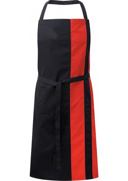 Nakışlı Boyundan Askılı Mutfak Iş Önlüğü - Kırmızı