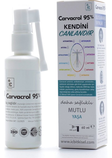 Carvacrol 95% 60 ml Ağız Spreyi