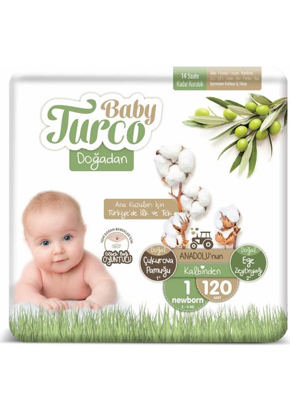 Doğadan 1 Numara Newborn 2-5 kg 120 Adet