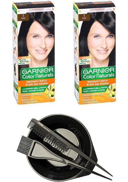 Color Naturals Saç Boyası 1 x 2+Saç Boyama Seti