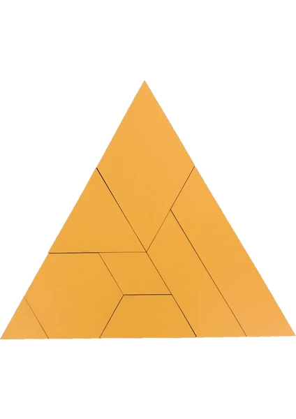 Ahşap 2d Puzzle - Üçgen Tangram