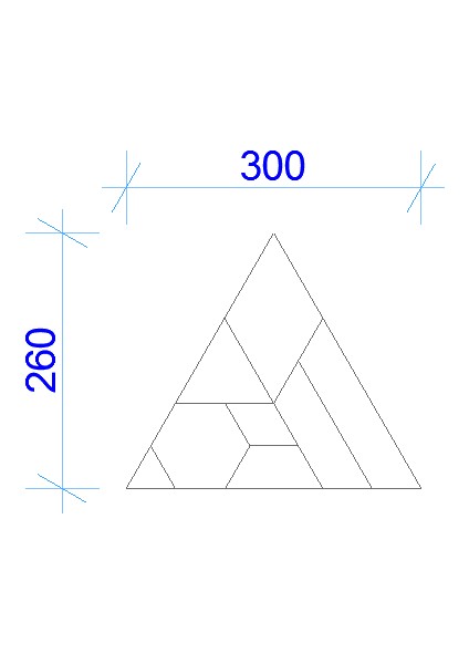 Ahşap 2d Puzzle - Üçgen Tangram