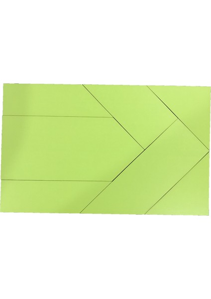 Ahşap 2d Puzzle - Dikdörtgen Tangram