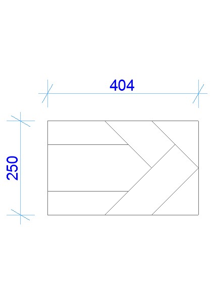 Ahşap 2d Puzzle - Dikdörtgen Tangram