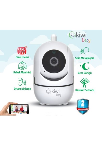 720P Wifi Ip Bebek Bakıcı Kamerası